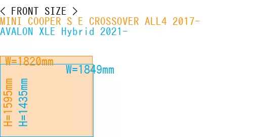 #MINI COOPER S E CROSSOVER ALL4 2017- + AVALON XLE Hybrid 2021-